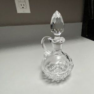 Vintage Waterford Irish Clear Crystal Innisfree Stopper Spout Decanter 6,5"